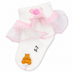 Baby Girl White Frill Socks