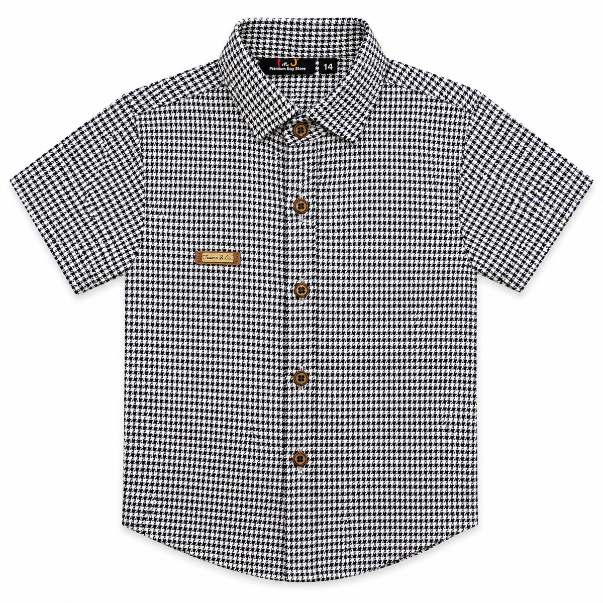 Boys Cheque Half Sleeves Shirt