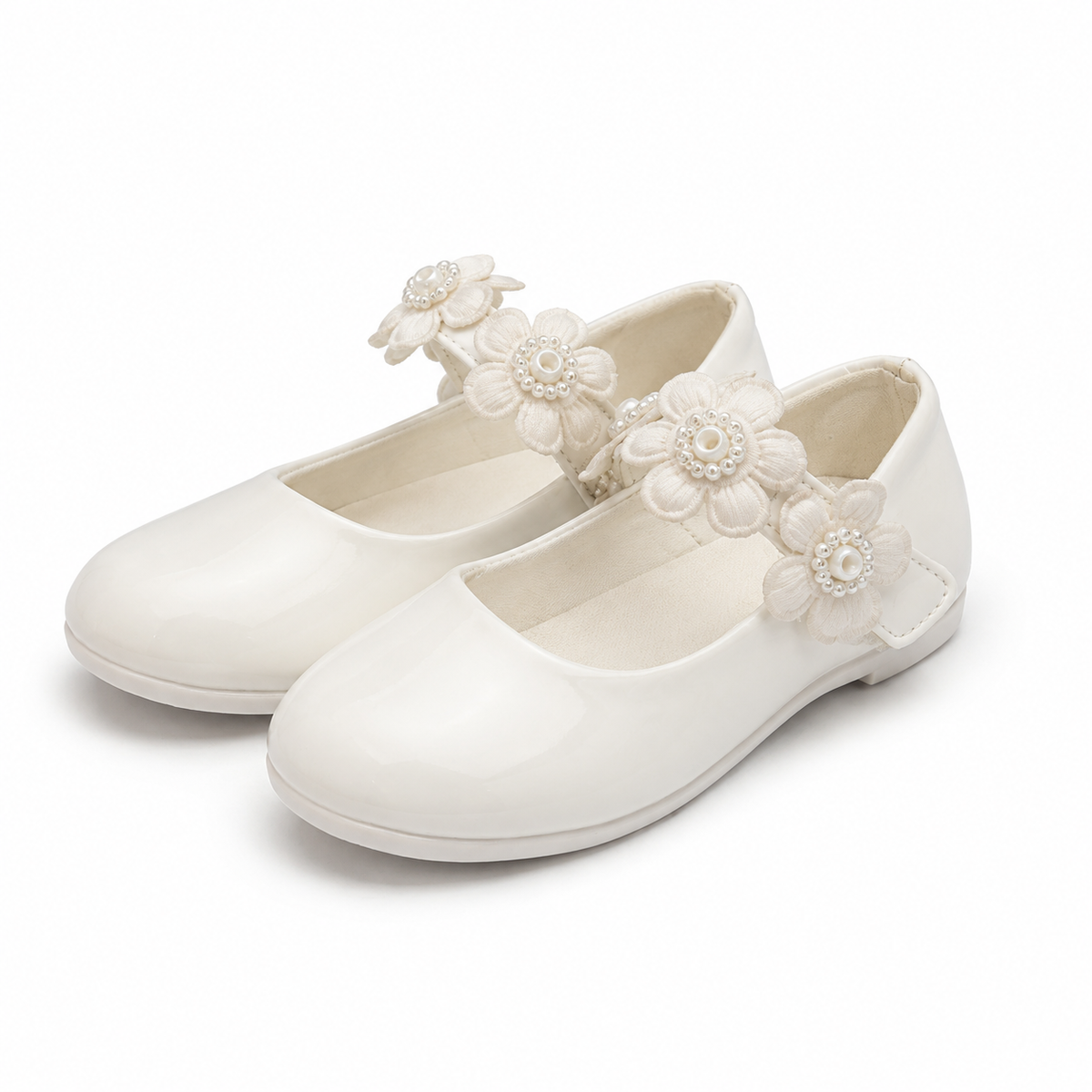 White Stone Pumps