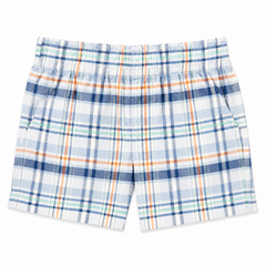 Baby Boy Blue Checkered Cotton Short
