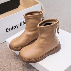 Long Boots For Baby Girl- Beige