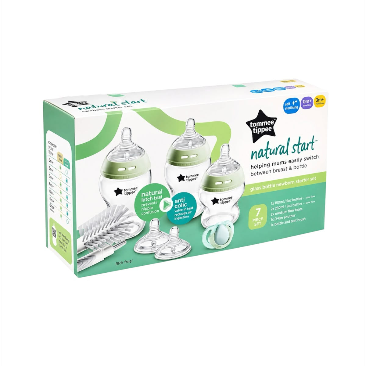 TT GLASS BOTTLE KIT SET NATURAL STARTER 42245059