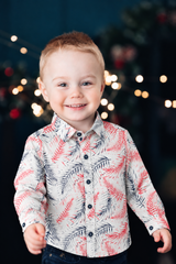 Baby Boys Full Sleeve Cotton Shirt – Front Open Button Shirt