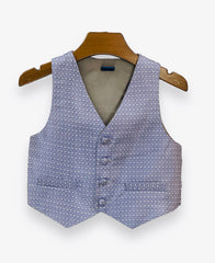 Blue Embrioded Waistcoat
