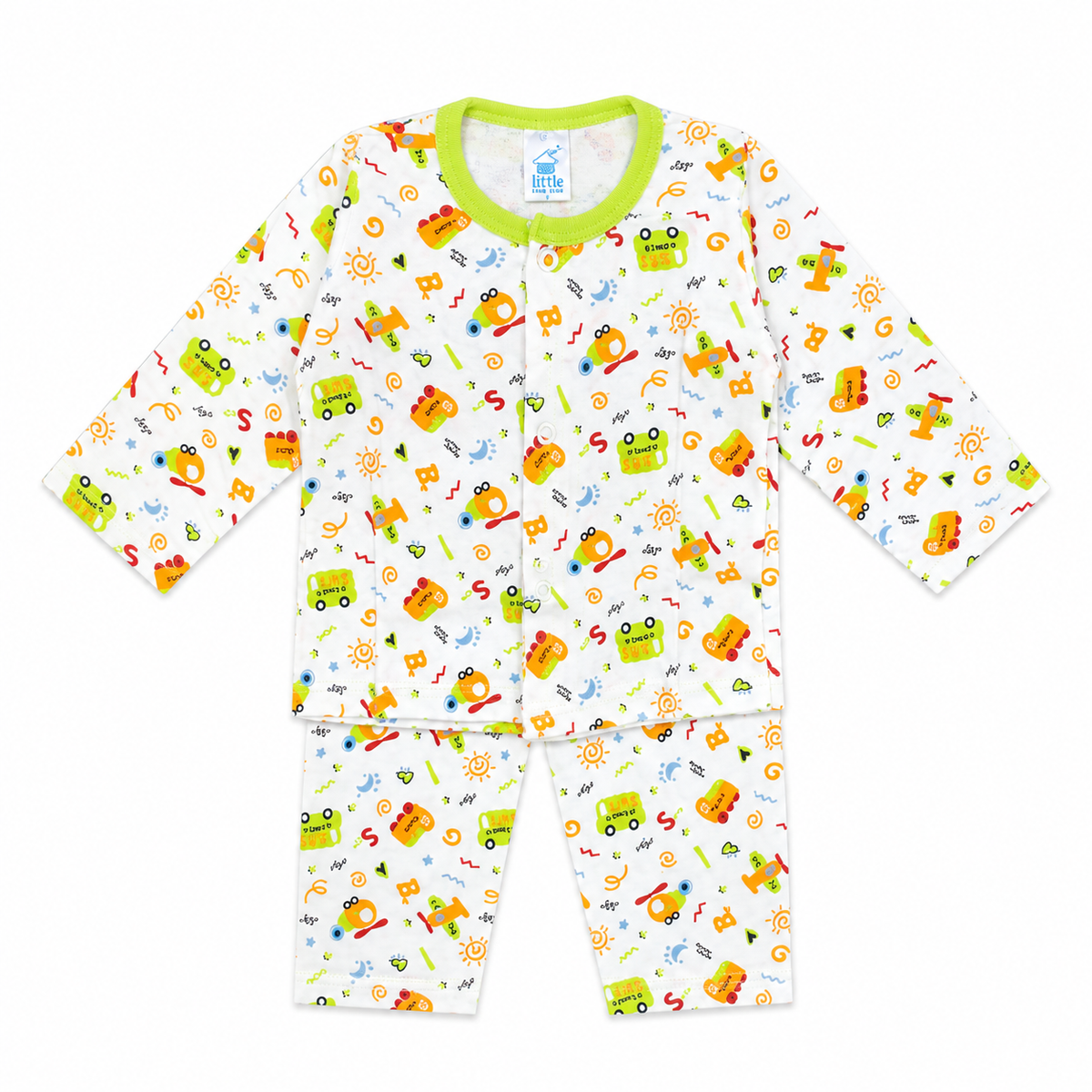 Premium Cotton Newborn Pajama Set – Soft & Breathable Baby Suit