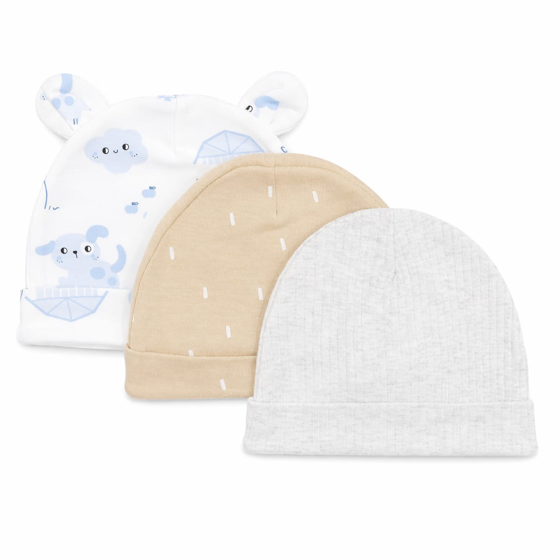 3PK Soft Touch Cap Set