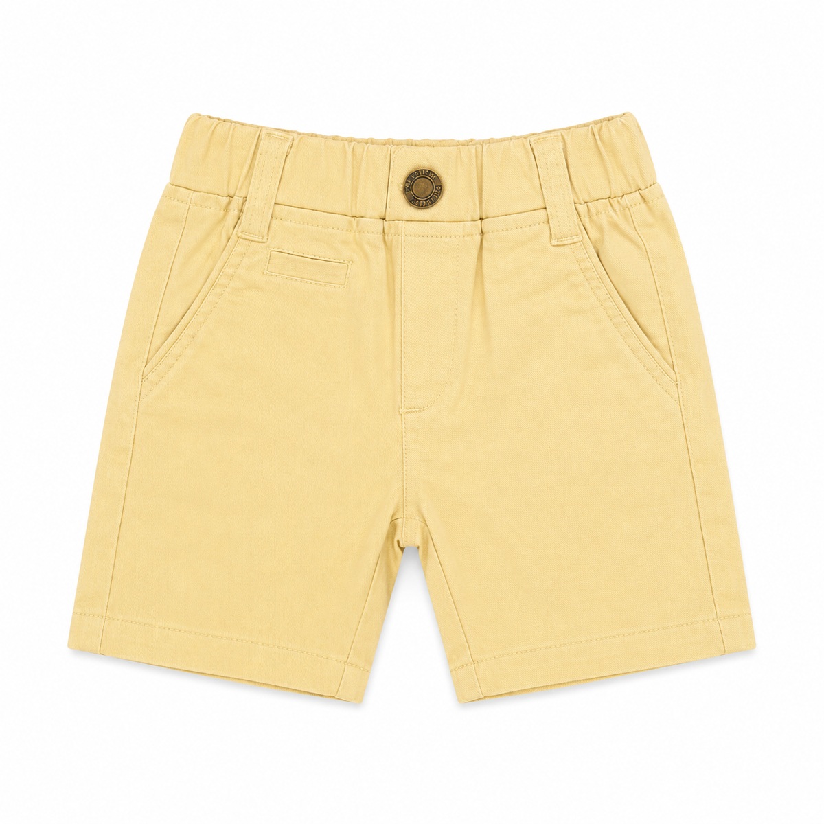 Baby Boy Round Lastic Short- Khaki