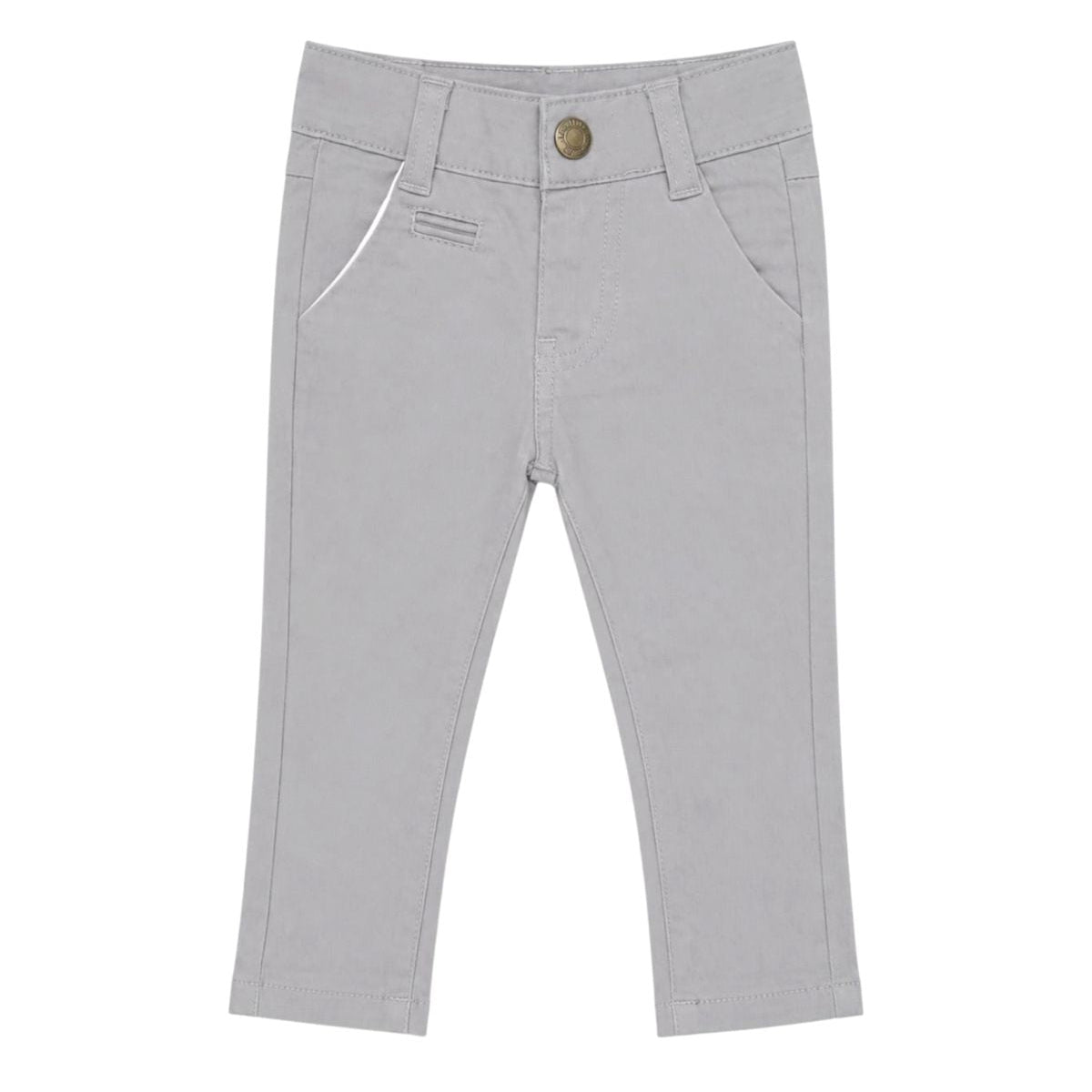 Baby Boy Grey Cotton Pant