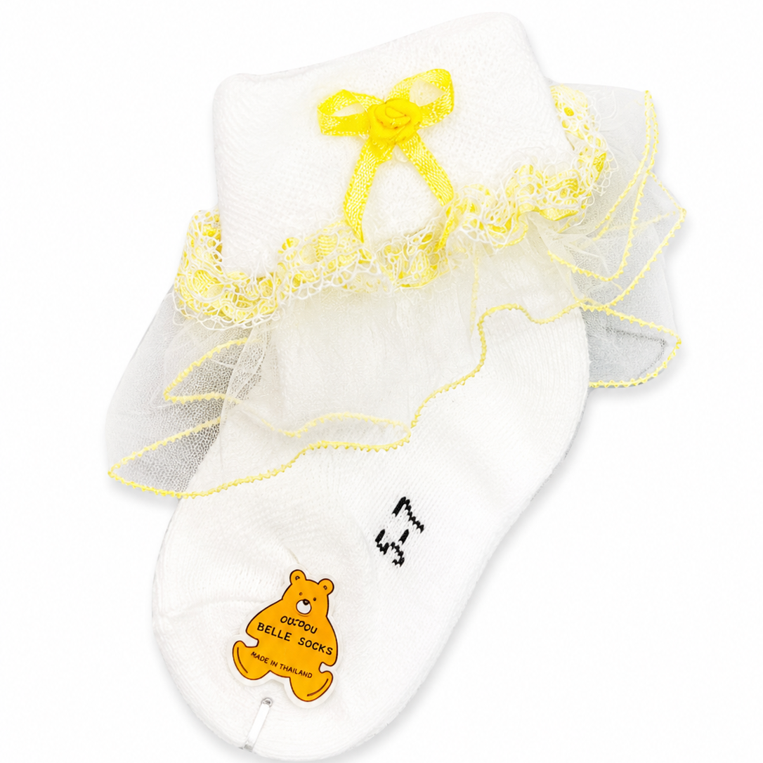 Baby Girl White Frill Socks