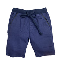Round Lastic Shorts - Blue