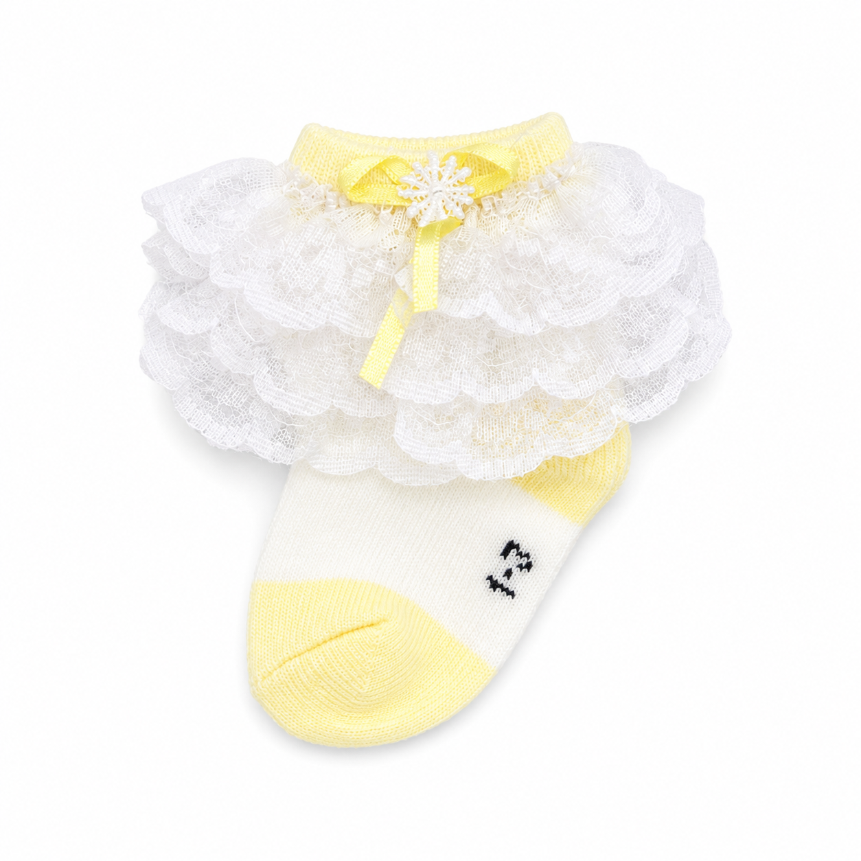 Baby Girl Printed Frill Socks