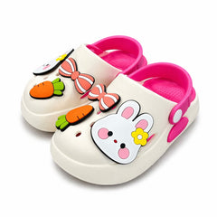 Baby Girl White Bunny Clogs