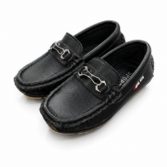 Baby Boy Black Smart Loafers