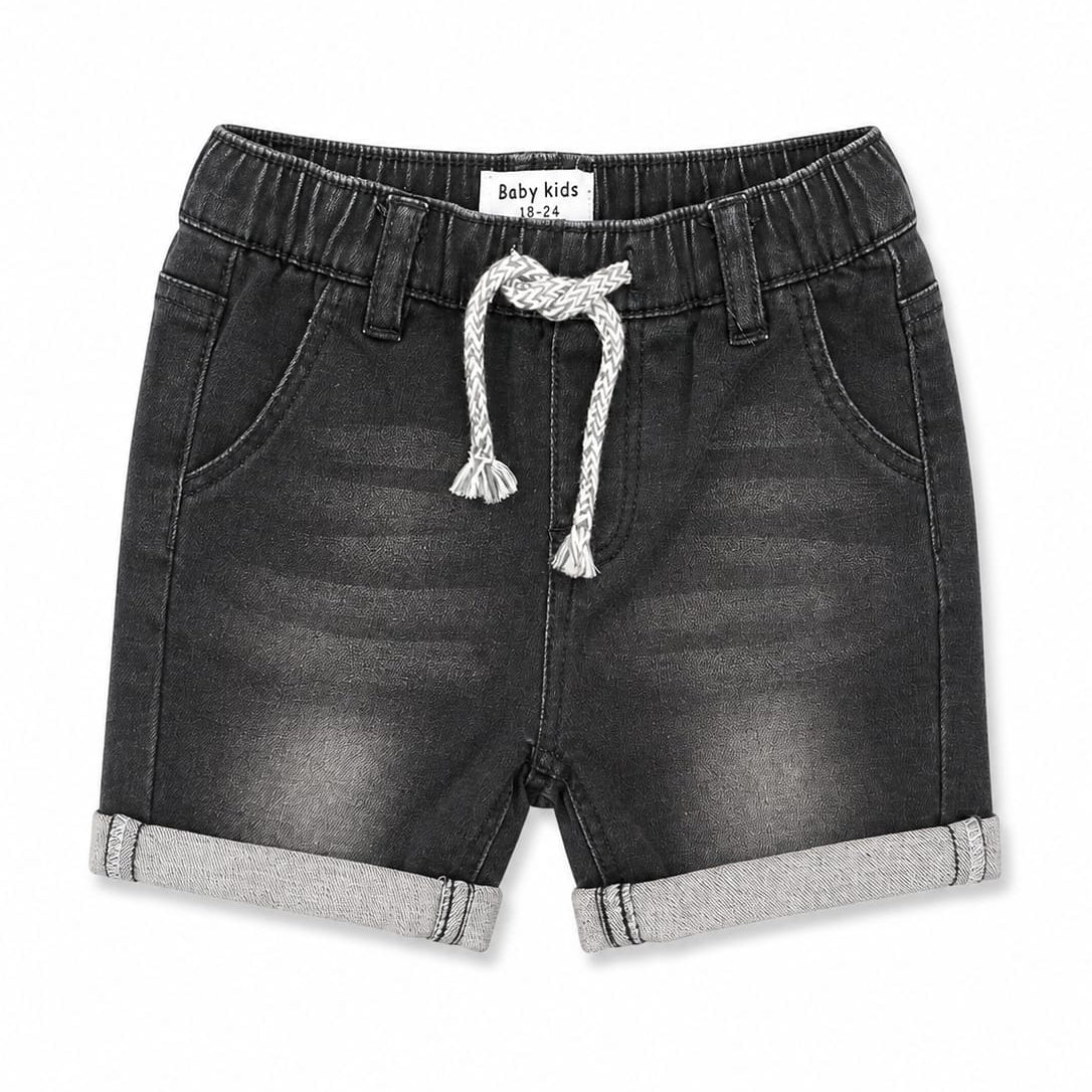 Infants Baby Boy Grey Denim Shorts