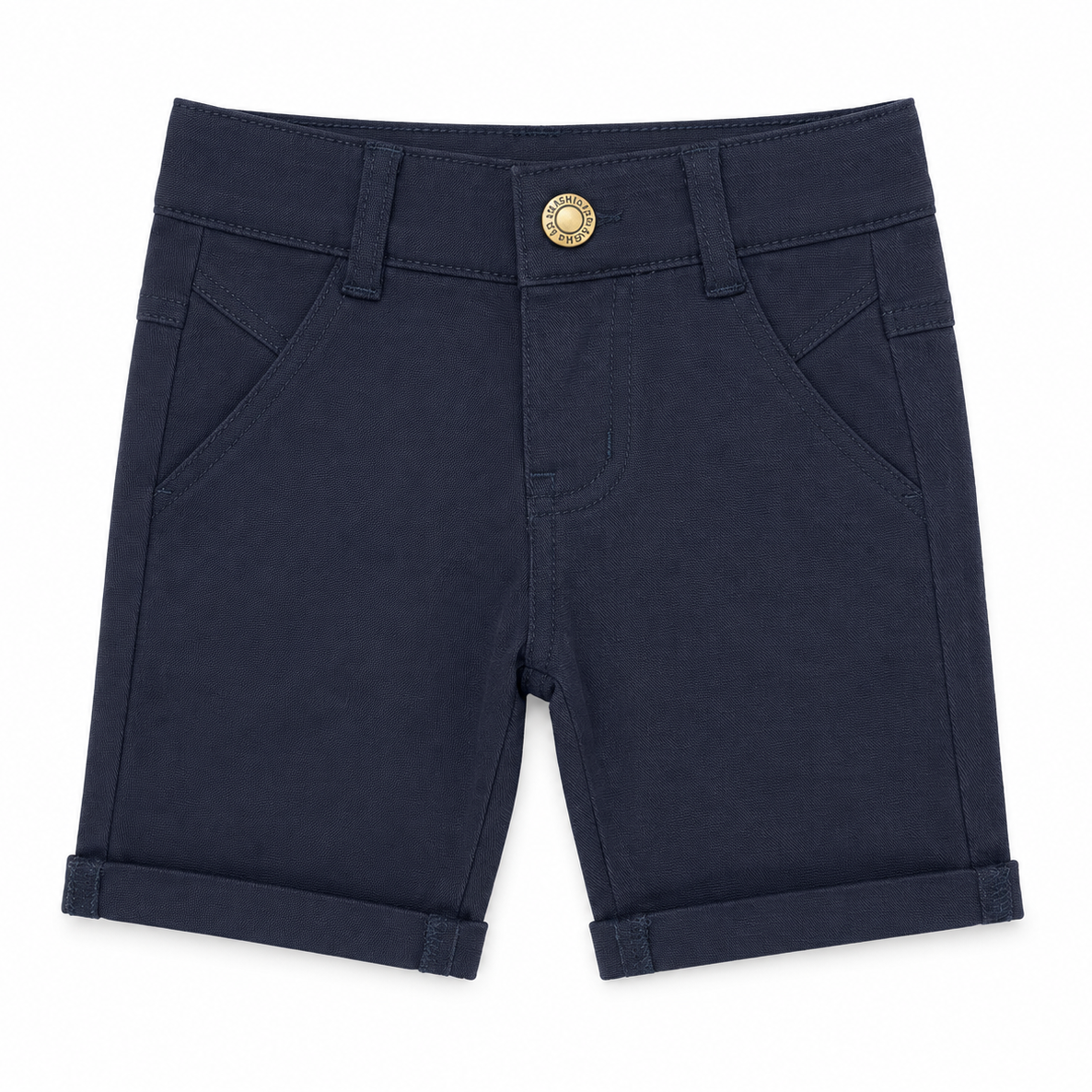 Baby Boy adjustable Elastic Shorts - Blue Checkered