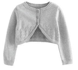 Baby Girl Cardigan Knitted Grey