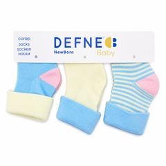 New Born Baby 3Pk Socks Set