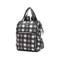 Colorland Baby Changing Backpack Black & Grey Grids
