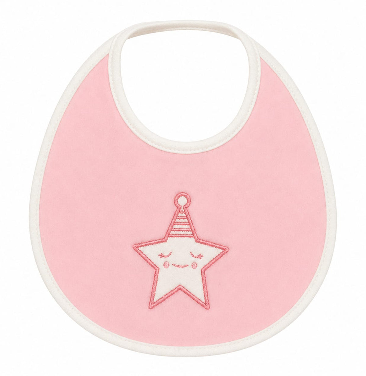 Baby Girl Star Bib - Pink