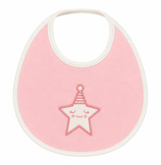 Baby Girl Star Bib - Pink