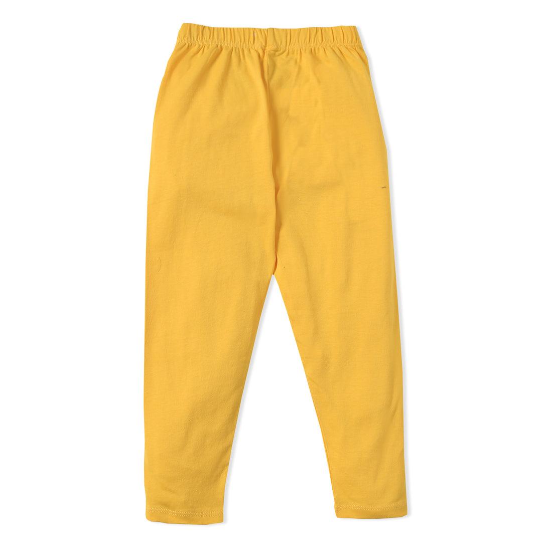Mustard Basic Tights for Baby Girl-Best for Summer Wear