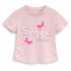 Baby Girl Summer Pink T-Shirt – Sparkling Silver Stone Accent