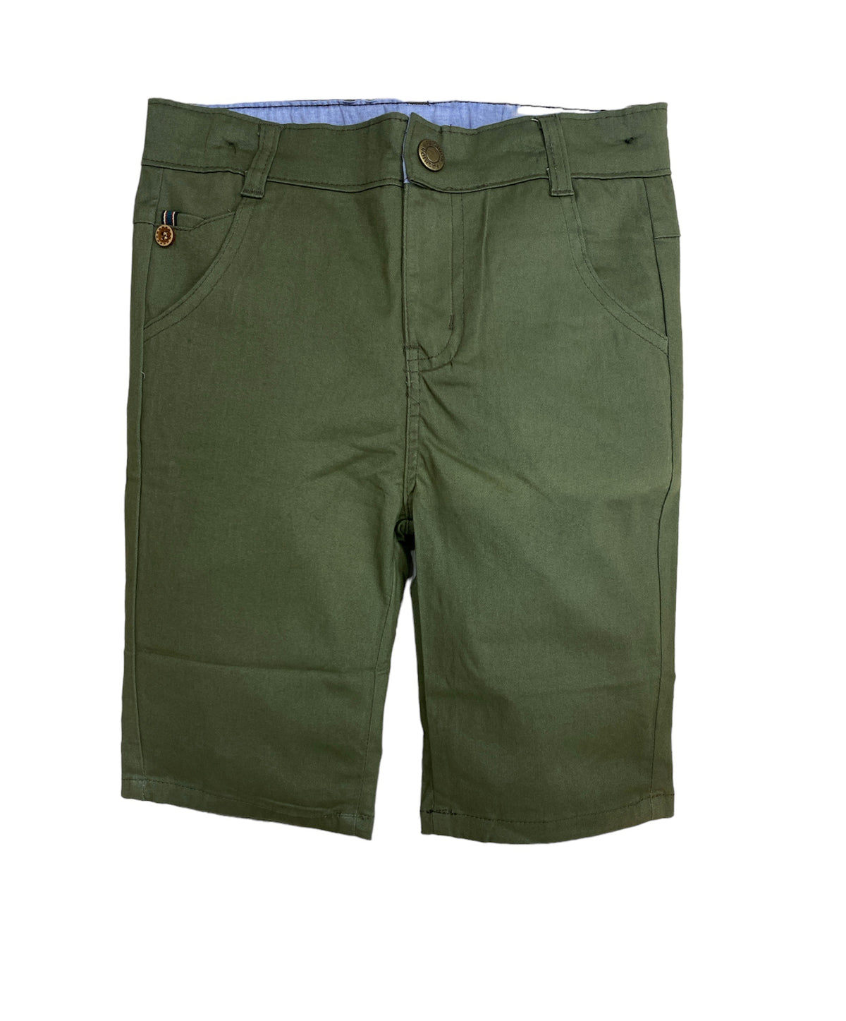 Cotton Shorts - Adjustable Lastic - Green