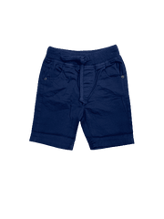 Cotton RE Shorts/ Round Lastic/ Navy Blue/ 2-7yrs