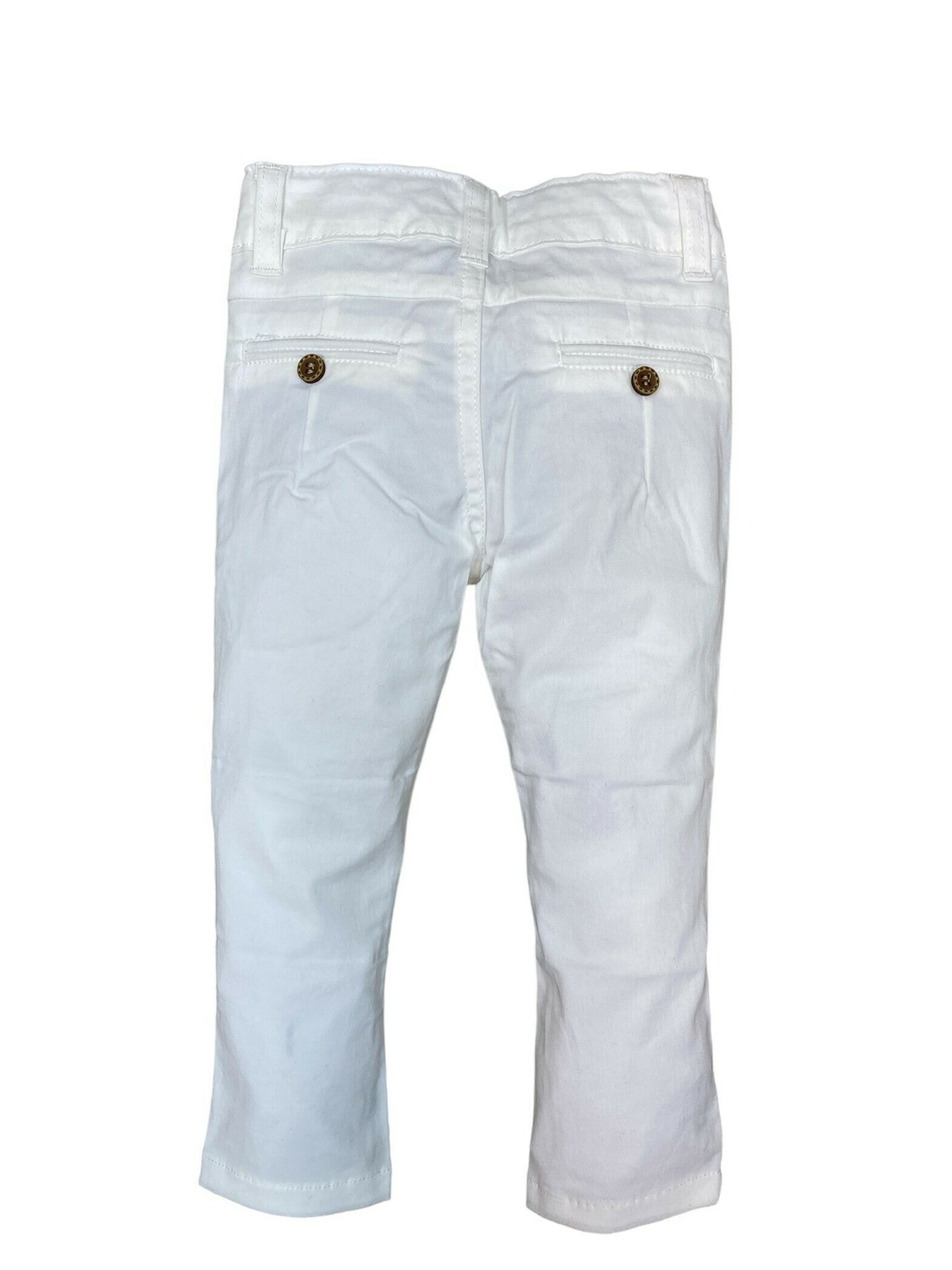 Cotton Pant Adjustable White