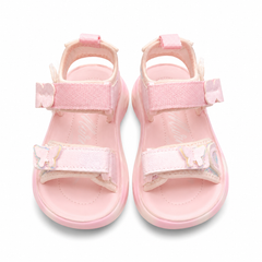 Baby Girl Pink Butterfly Sandal with Strap
