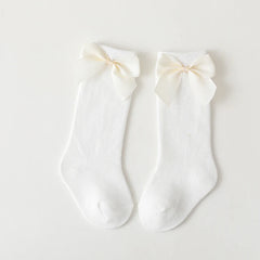 Long Socks with White Bow