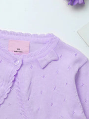 Baby Girl Soft Cardigan Purple