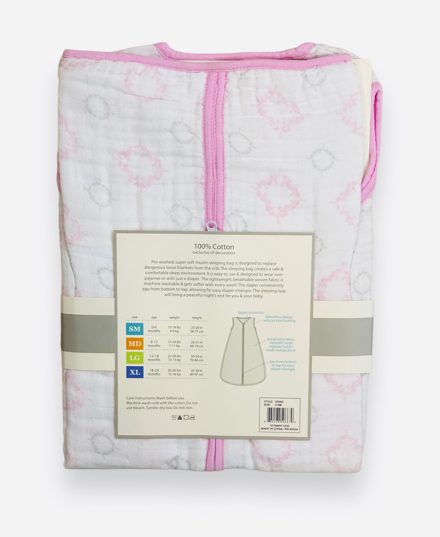 Hudson Baby Swaddle Sheet with Zipper