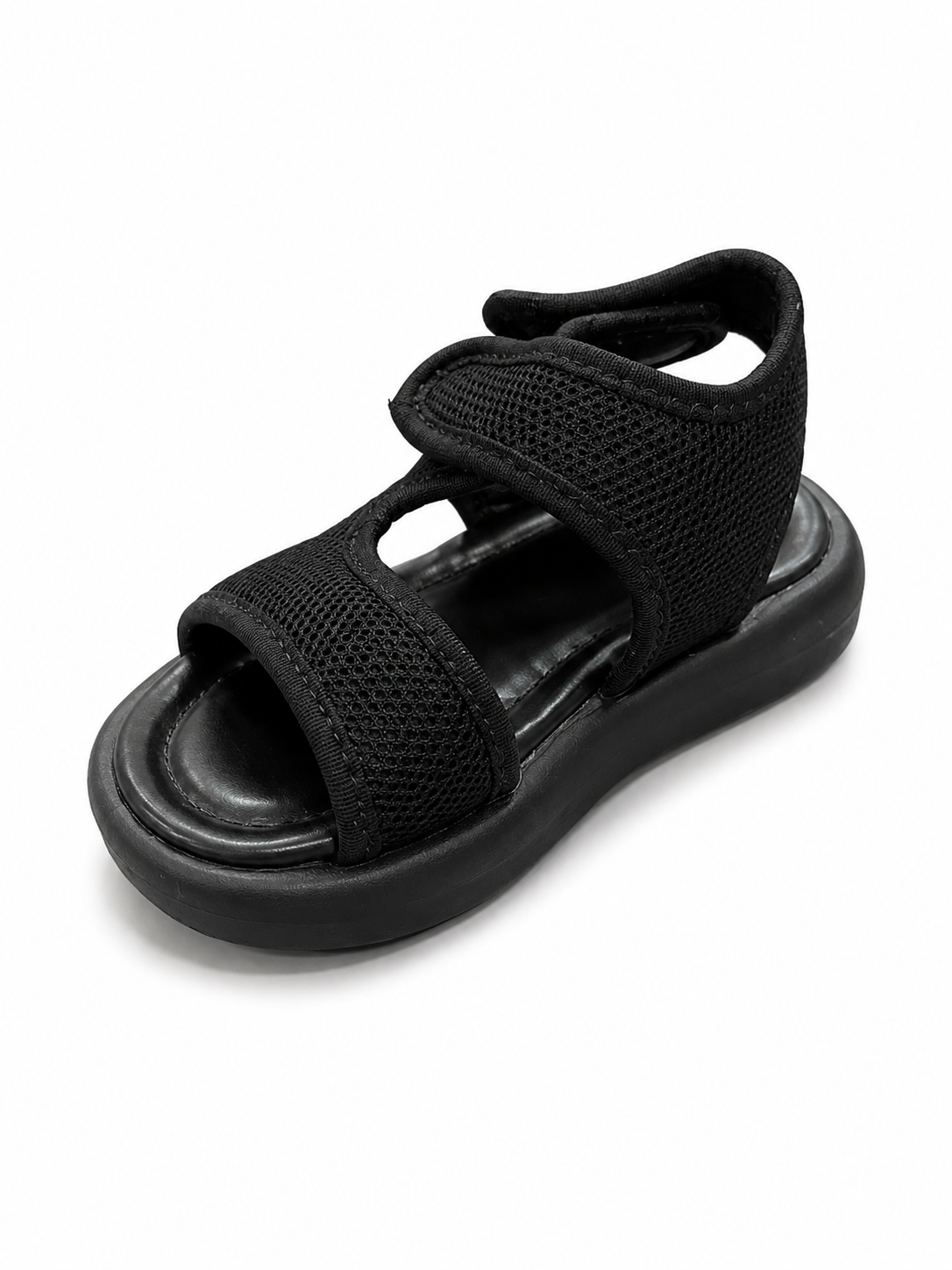 Baby Black Strap Sandals Soft Sole Summer