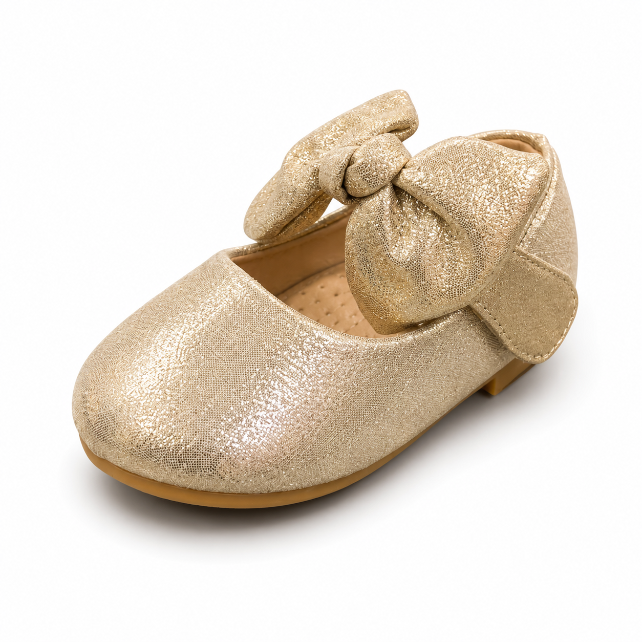 Baby Girl Golden Party Pumps
