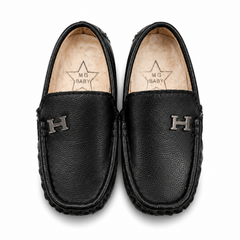 Baby Boy Black Loafers