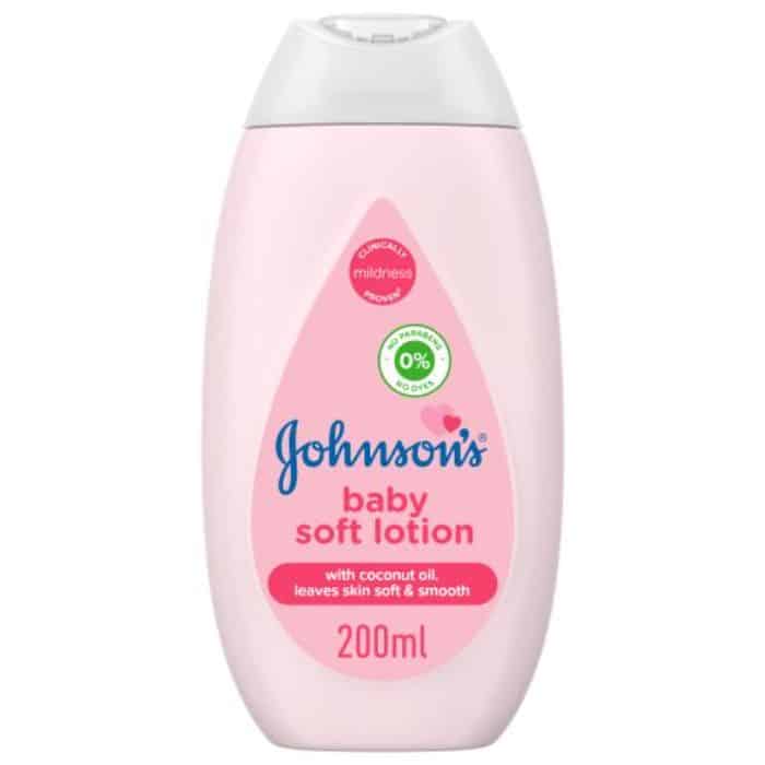 Johnson's Soft Baby Lotion, With Coconut Oil, Paraben Free, 200ml