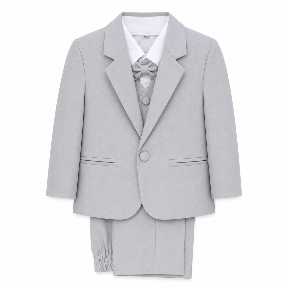 5PC Formal Pant Coat Grey