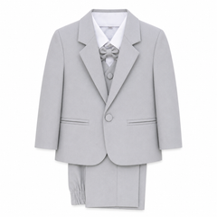 5PC Formal Pant Coat Grey