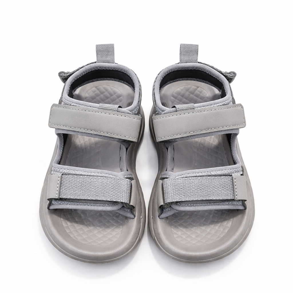 Baby Boy Grey Strap Sandals