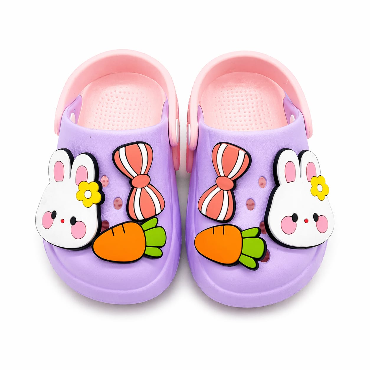 Baby Girl Purple Bunny Clogs