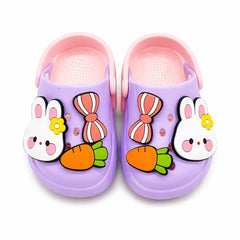Baby Girl Purple Bunny Clogs