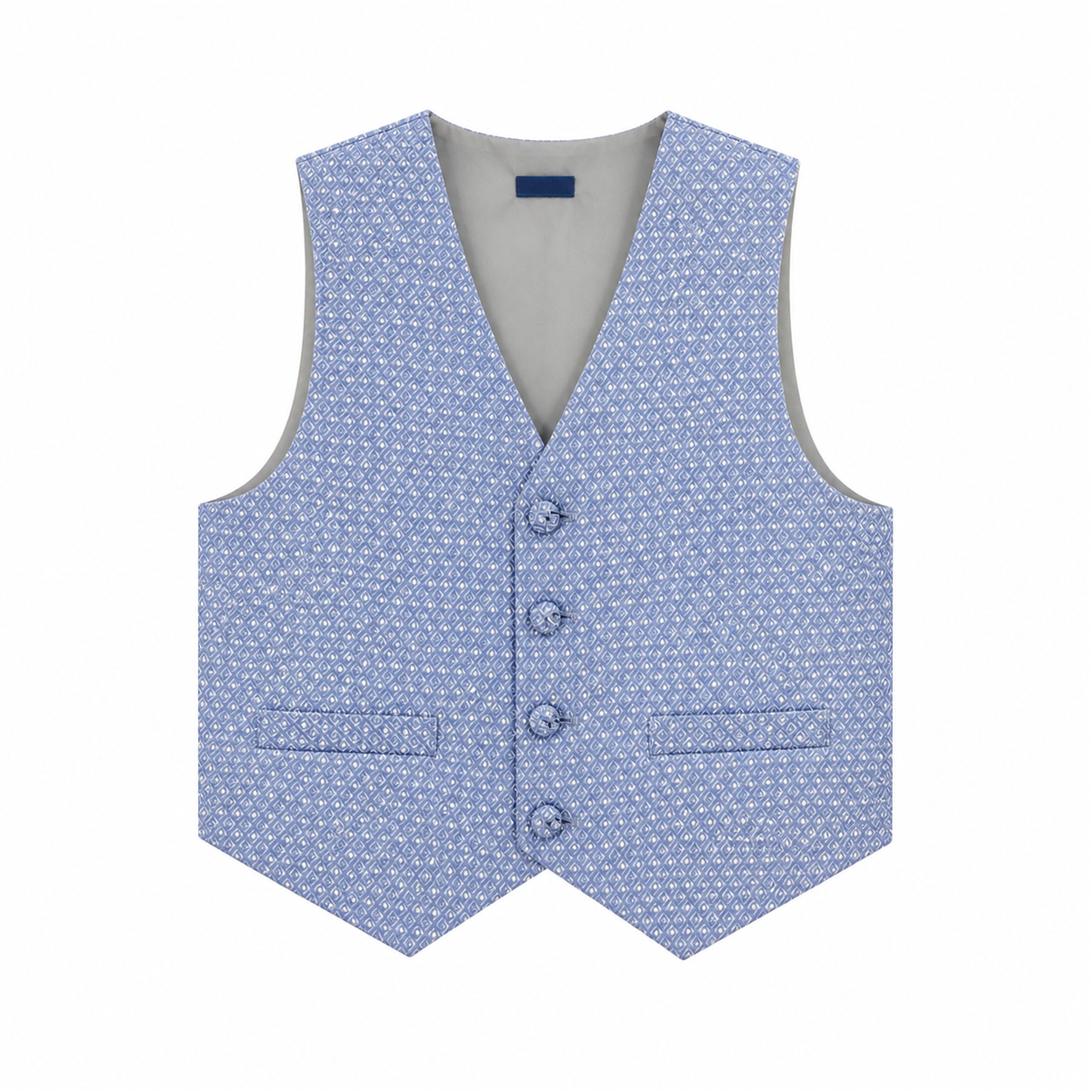 Blue Embrioded Waistcoat