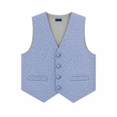 Blue Embrioded Waistcoat