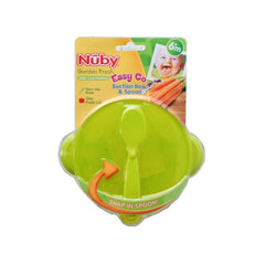 Nuby Suction Bowl and Spoon- Green