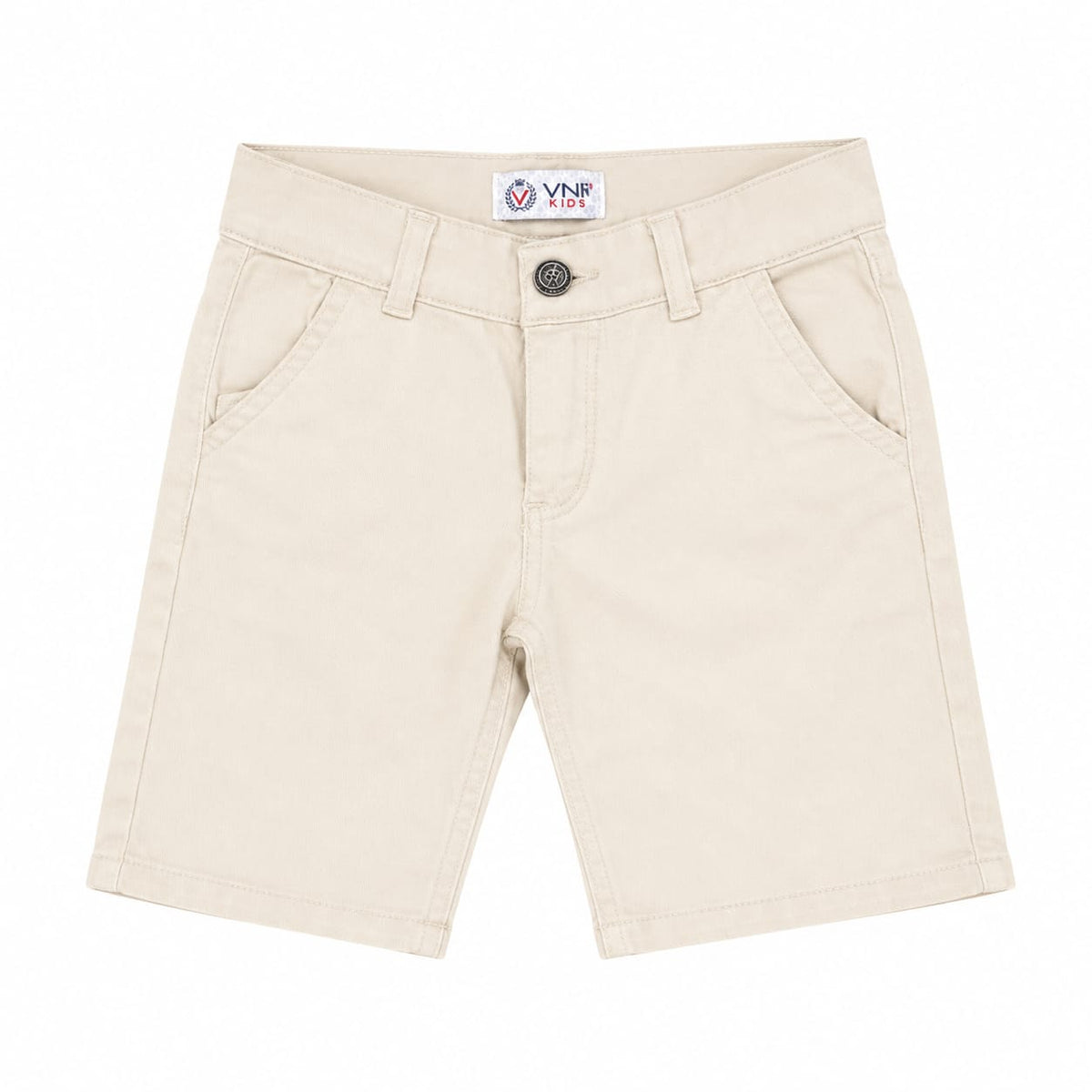 Baby Boy Adjustable Elastic Cotton Short - Light Khaki