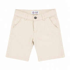 Baby Boy Adjustable Elastic Cotton Short - Light Khaki