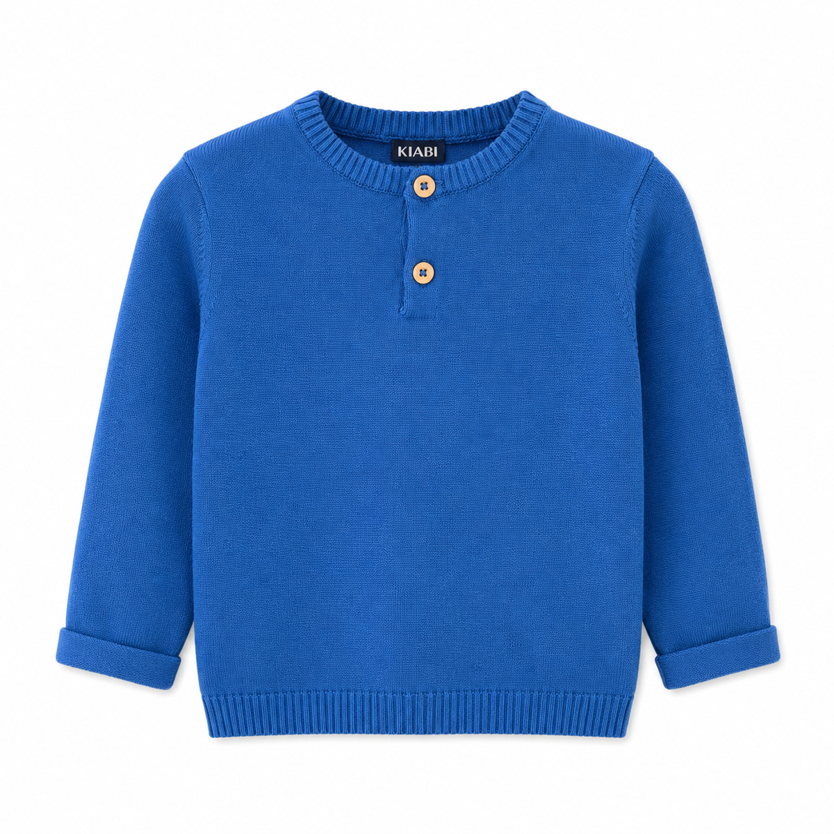 Blue Full Sleeves Round neck T-Shirt
