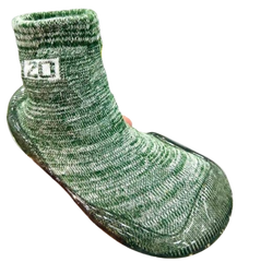 Rubber Grip Sole Socks Green