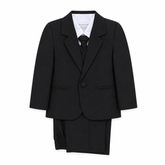5PC Black Formal Pant Coat